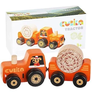Дерев'яна машинка Cubika Трактор